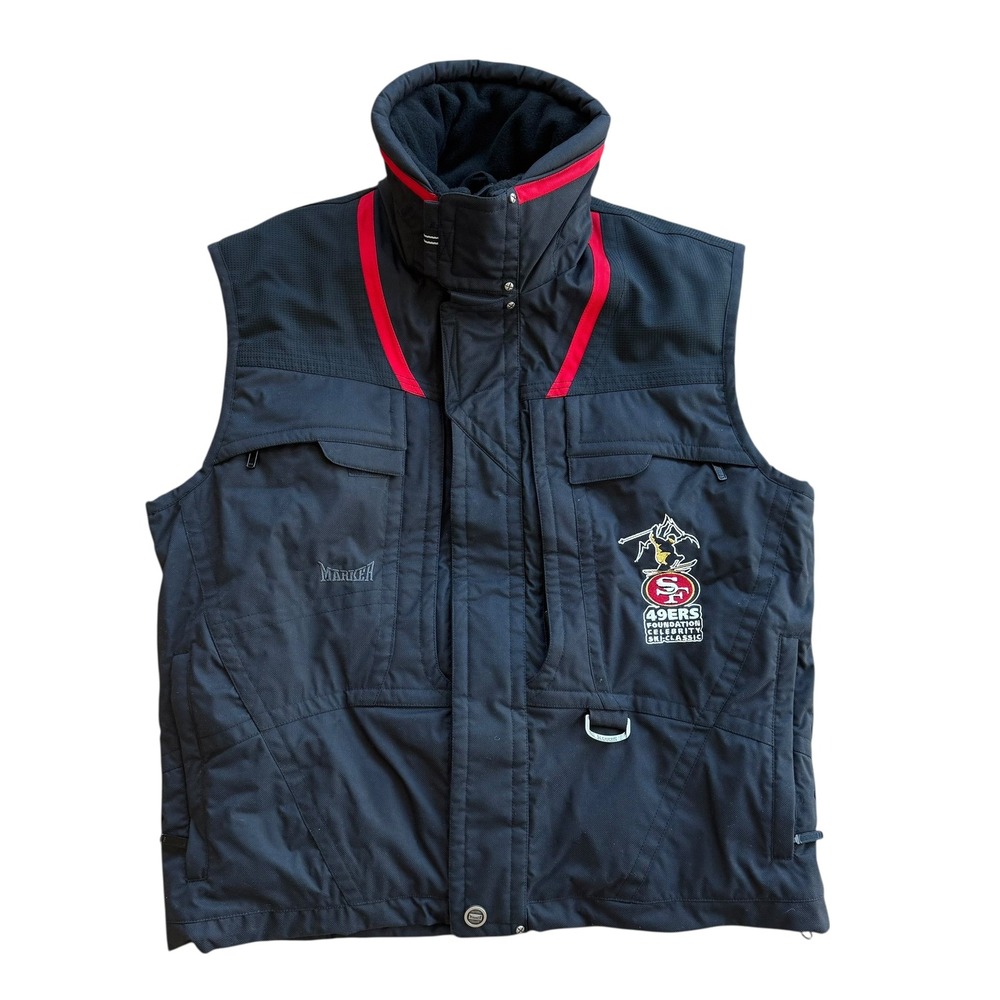 Marker San Francisco‎ 49ers Foundation Celebrity Ski Classic Vest Men's M Black